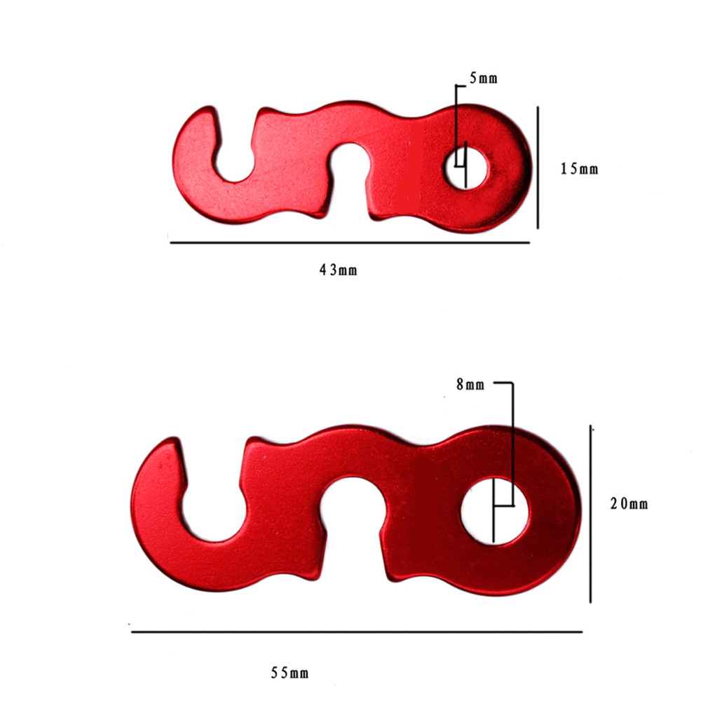 Outdoor camping tent Sky Curtain pull rope accessories Three-eye opening wind rope to stop slip fixing rope Umbrella Rope