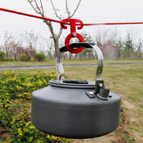 Camping wind rope buckle Aluminum alloy tent automatic buckle Multi-function hanging buckle Claw buckle hook self-locking quick-hanging 0-type buckle