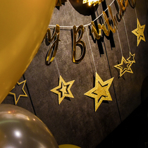 Christmas Spring Festival Decorative Pentagram Pendants Birthday Party Hanging Accessories Shop Window Decoration Kindergarten Festival Dress