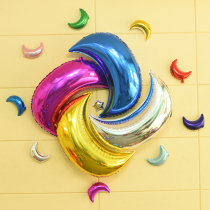 Moon Aluminum Film Balloon Full Moon Birthday Party Wedding Wedding House Hotel Arrangement Balloon Year Background Decoration Items