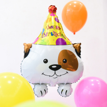 Cartoon pet selling cute dog birthday party balloon baby 100 days decoration balloon photo props school layout