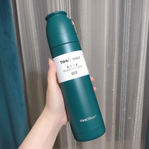 Creative thermos cup female students simple ins Harajuku style portable cup large capacity 304 stainless steel mens Tea Cup