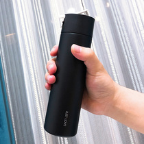 ins thermos cup mini small creative portable mens female student water cup simple fresh ins Wind solid color