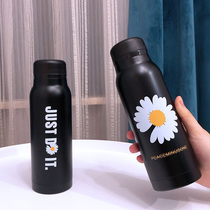 Little Daisy thermos cup cute female student creative portable water Cup male Moren Department hipster simple mini water bottle