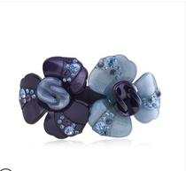 Spring and Autumn 2020 clip of the small flower hairclip back of the head Korean version of elegant spring clip female hair accessories middle-aged non-slip