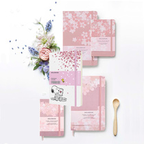 Spot moleskine notebook Japanese blooming cherry blossom sakura limited edition notebook creative cute female