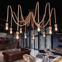 Hemp Rope chandelier For Shopping mall LED salon lighting ce