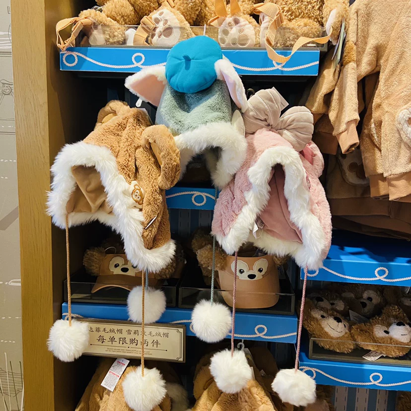 ШанхайскийDisney агент по закупкам Duffy Медведь Ширли Мей Джерадони тёплая шапка платье