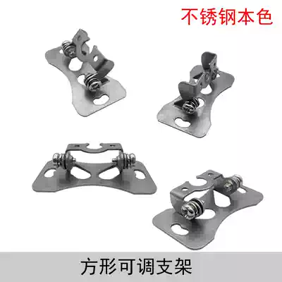 Car universal reversing surveillance lens stainless steel adjustable bracket recorder rear view bracket black primary color optional