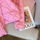 Очень большой милый розовый пуховик, короткая утепленная куртка, большой размер, в корейском стиле, подходит для подростков, по фигуре