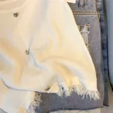 Очень большой трикотажный летний топ с чашечками без рукавов, большой размер, французский стиль, в стиле Шанель