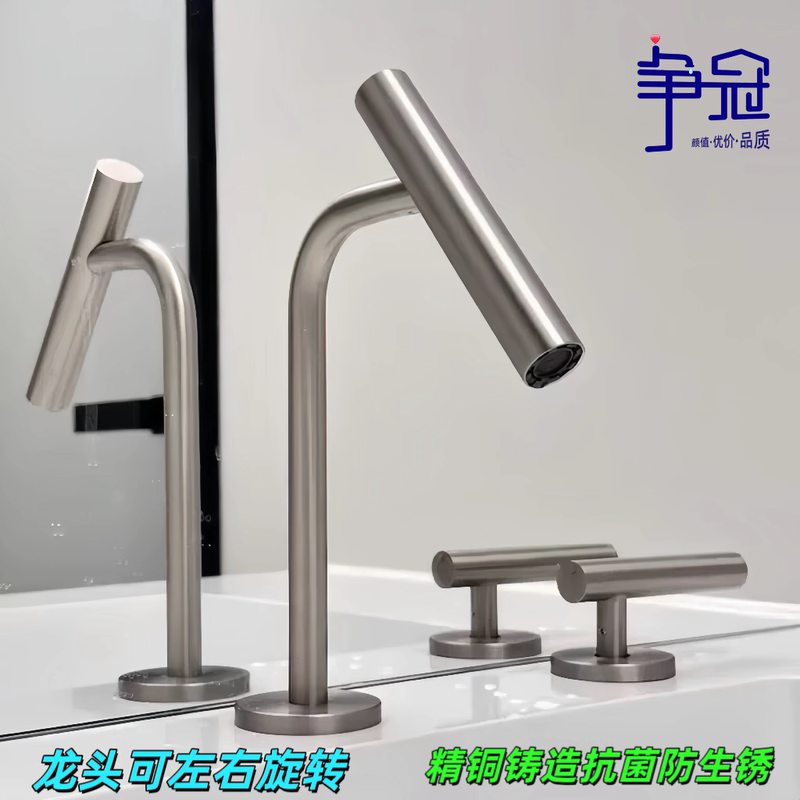 Zhengguan Bathroom | Pure Copper Minimalist Bathroom Cabinet Faucet Brushed Basin Washbasin Bathroom Zhengguan Bathroom | Pure Copper Minimalist Bathroom Cabinet Faucet Brushed Basin Washbasin Bathroom