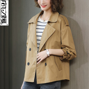 Осеннее trench coat, хлопковая куртка для отдыха, коллекция 2023 года, плюс размер, для подростков, оверсайз