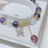 Аксессуар с аметистом, ювелирное украшение, браслет, китайский стиль, легкий роскошный стиль, микроинкрустация