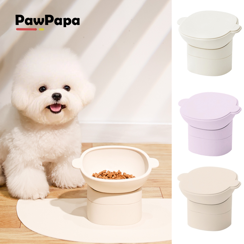 Pawpapa Adjustable Silicone Pet Bowl Cat Bowl Dog Bowl Anti-Spill Non-Slip Bowl Set Feeding Slanted Water Bowl Pawpapa Adjustable Silicone Pet Bowl Cat Bowl Dog Bowl Anti-Spill Non-Slip Bowl Set Feeding Slanted Water Bowl