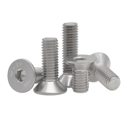 304 stainless steel M12 countersunk head hexagon screw A2-70 flat cup screw Sheep angle screw Dongming screw