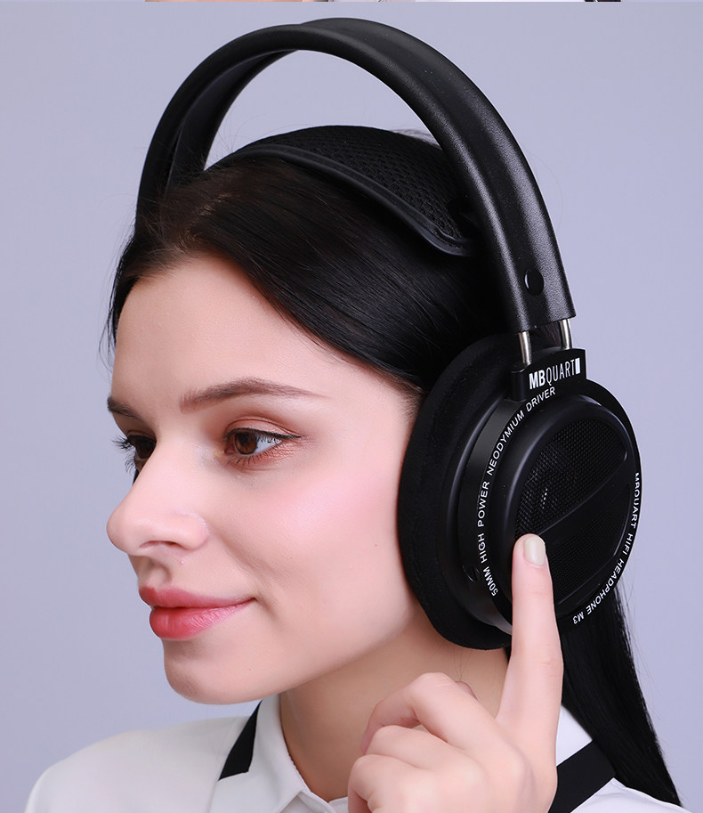 Проводные HiFi наушники mbquart m3发烧hifi头戴式耳机全开放式hifi包耳监听音乐电竞游戏