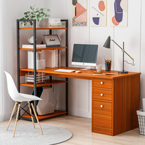  Computer desk Desktop desk Household integrated desk with drawer host support Desk Bookshelf combination desk Writing desk