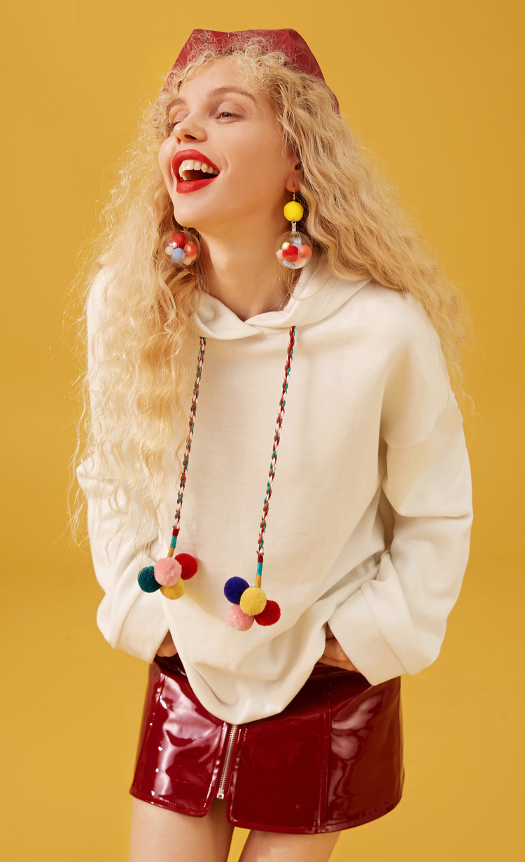 Sweatshirt femme SAC  POCHE FEERIQUE en Coton - Ref 3216639 Image 21