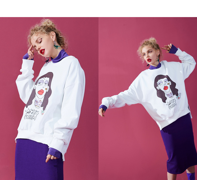 Sweatshirt femme SAC  POCHE FEERIQUE en Coton - Ref 3216106 Image 44