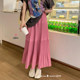 Pleated skirt women's 2023 new summer high waist thin design sense niche skirt a-line skirt mid-length skirt