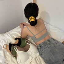 Summer girl without steel ring breathable and comfortable thin Sports beauty back bra underwear Womens Day with small suspenders