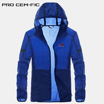 Professional Sunscreen Men Sports Jacket Han Edition Ultra Thin Trend Breathable Students Waterproof Elastic Spring Summer Skin Clothes