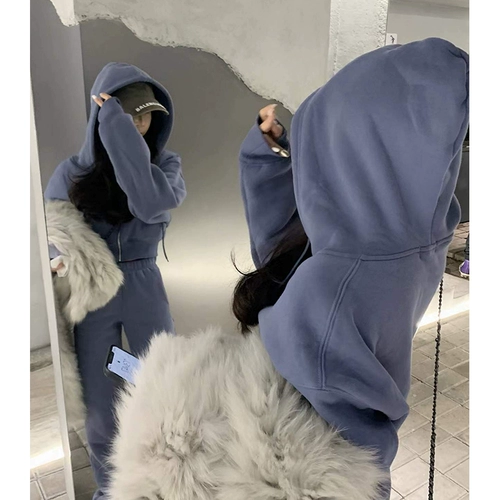 Спортивный небольшой зимний комплект для отдыха, изысканный стиль, в западном стиле, в стиле Шанель