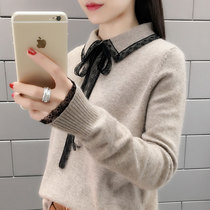 Long sleeve needle weaselwear 2022 new womens spring dress with a very fairys sweater Korean version loose with clothes on the ocean