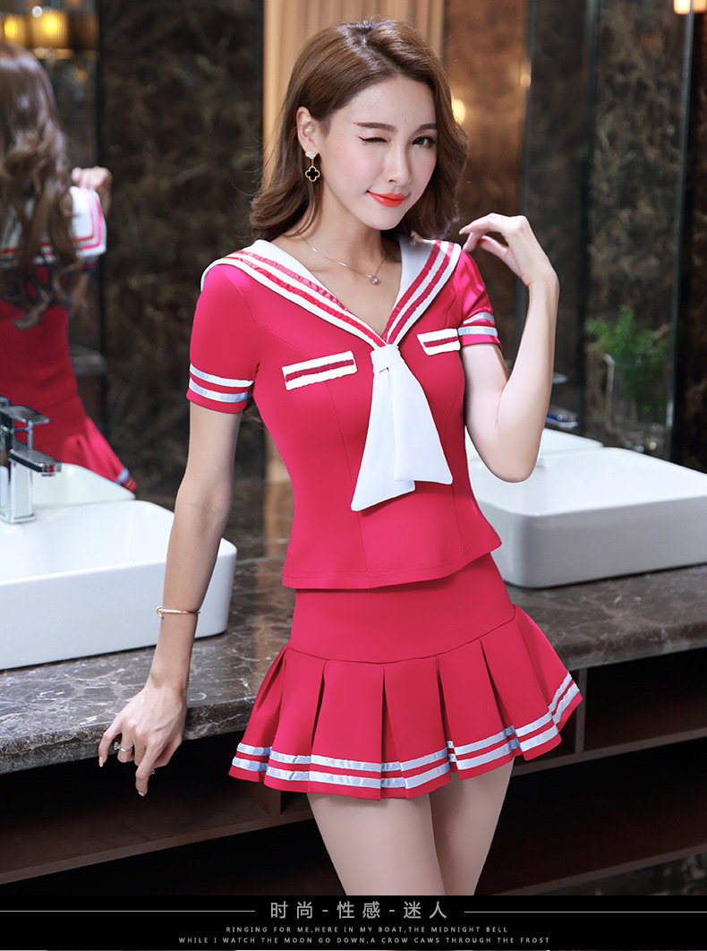 足浴桑拿技师工作服2020新款女酒店空姐制服短袖足疗沐足工衣套装详情9