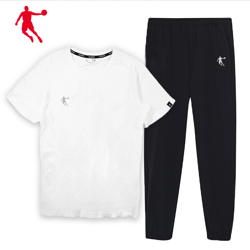 Jordan Sports Suit Men's 2022 Summer New Casual Fitness Running Tracksuit Sportswear Short Sleeve Sportswear