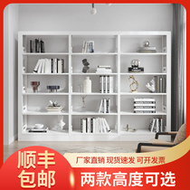 Steel library bookshelf multi-storey office living room bookcase landed against the wall house children