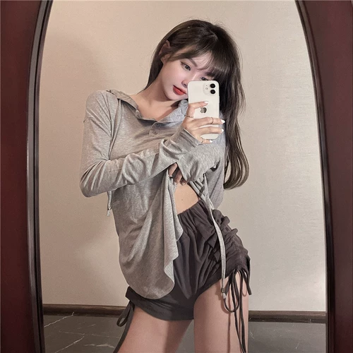 Летняя сексуальная белая футболка с капюшоном, защита от солнца