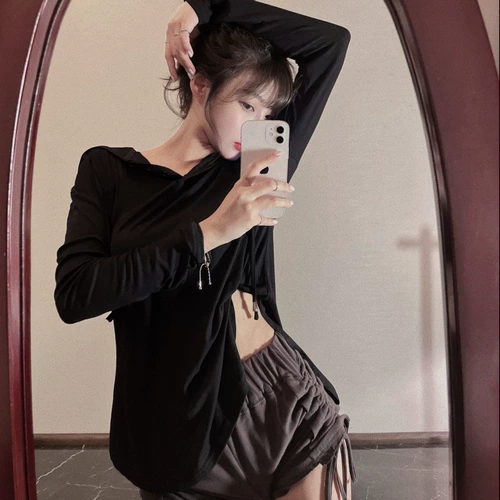 Летняя сексуальная белая футболка с капюшоном, защита от солнца