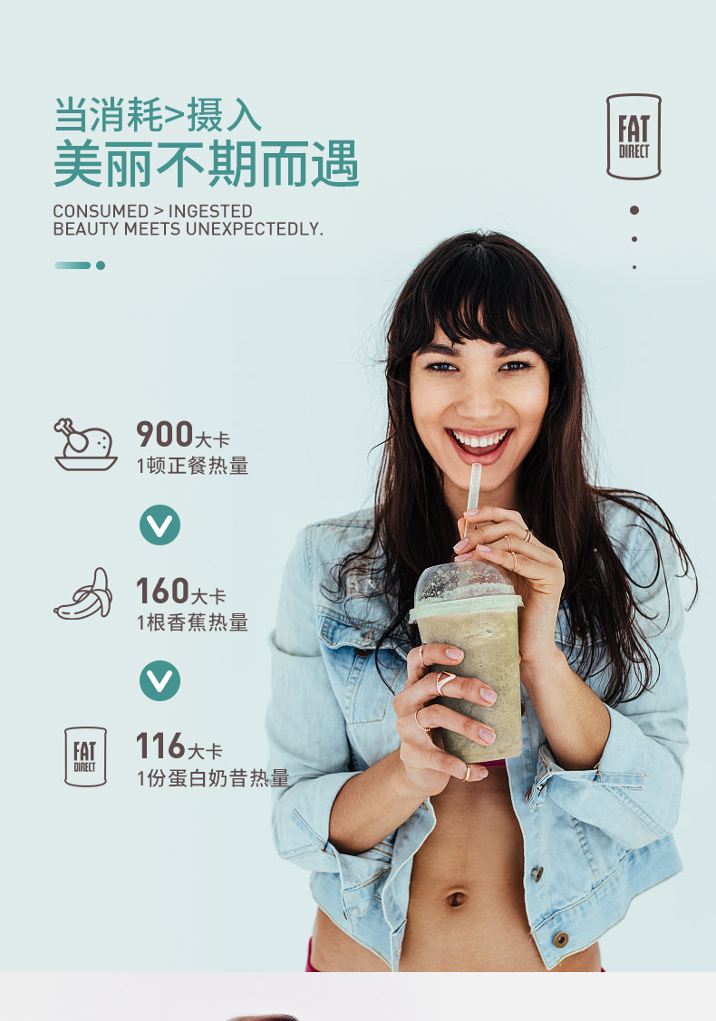 健身房合作品牌 Nutrend 诺特兰德 蛋白奶昔 助力减肥 500g 图4