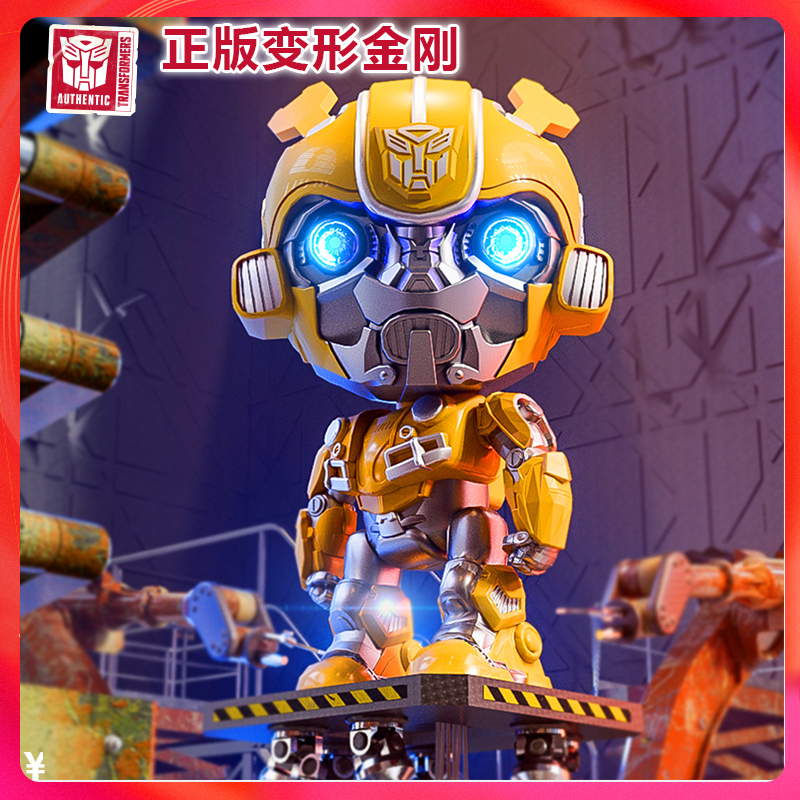 Authentic Transformers 7 Bumblebee Optimus Prime Q Version Hand-Made Model Toy Doll Peripheral Ornaments Birthday Gift