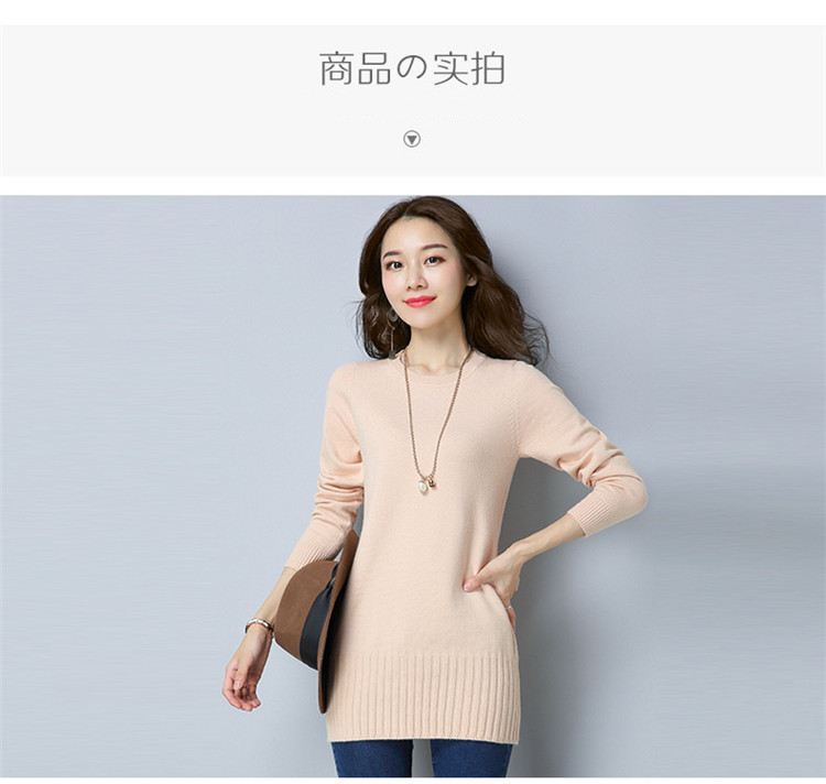 Mùa thu đông mặc áo sơ mi mới phiên bản Hàn Quốc của người phụ nữ mảnh mai trong phần dài của áo len dệt kim áo khoác nữ mỏng áo khoác len cardigan nữ