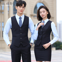 Hotel Western restaurant waiter vest overalls set men and women with the same cinema professional vest tooling