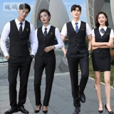 Жилет для работы, комплект, бильярд для гостиной, рабочая одежда, короткий рукав