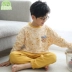 quần áo nữ Bộ đồ ngủ bé trai mùa xuân và mùa thu cotton dài tay trẻ em bé trai lớn mùa hè mỏng phần đồ ăn gia đình phù hợp áo đẹp Bộ Pajama