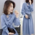 Châu Âu 2020 phụ nữ mới mùa hè thủy triều thời trang váy dài anh đào đỏ Pháp eo retro - Váy eo cao Váy eo cao