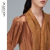 NGOẠI LỆ dành cho phụ nữ đặc biệt mùa xuân và mùa thu váy midi lụa tơ tằm đi làm váy thêu chữ A - A-Line Váy