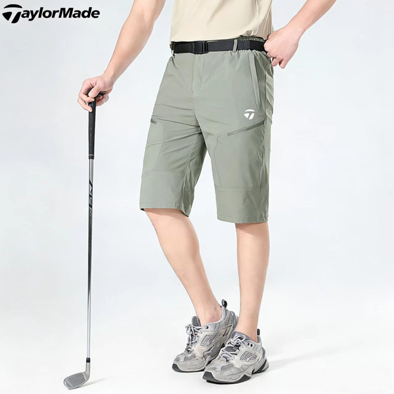 Taylormade Golf Summer Men's Outdoor Sports Hiking Casual Quick-Drying Ice Silk Six-Point Shorts