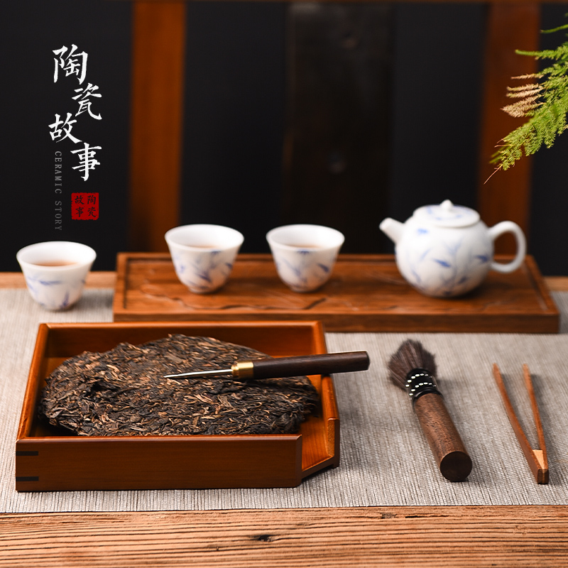 Story of pottery and porcelain tea tray was pu - erh tea points light key-2 luxury contracted kung fu tea tray was modern home sitting room quality bamboo saucer dish