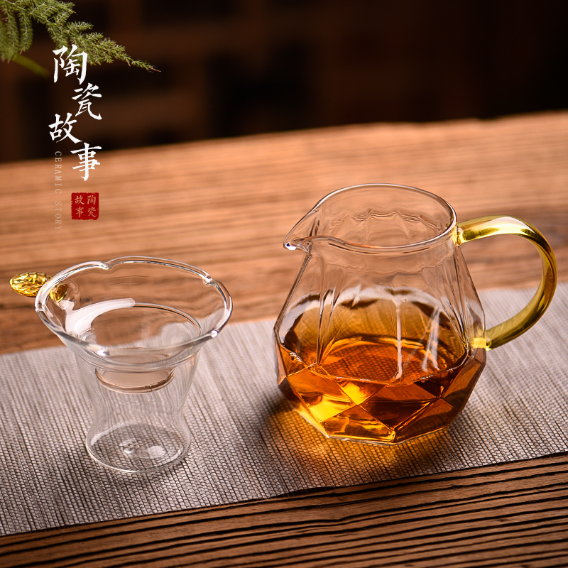 Ceramic fair story diamond glass cup) suits for more high - grade kung fu tea tea tea accessories points
