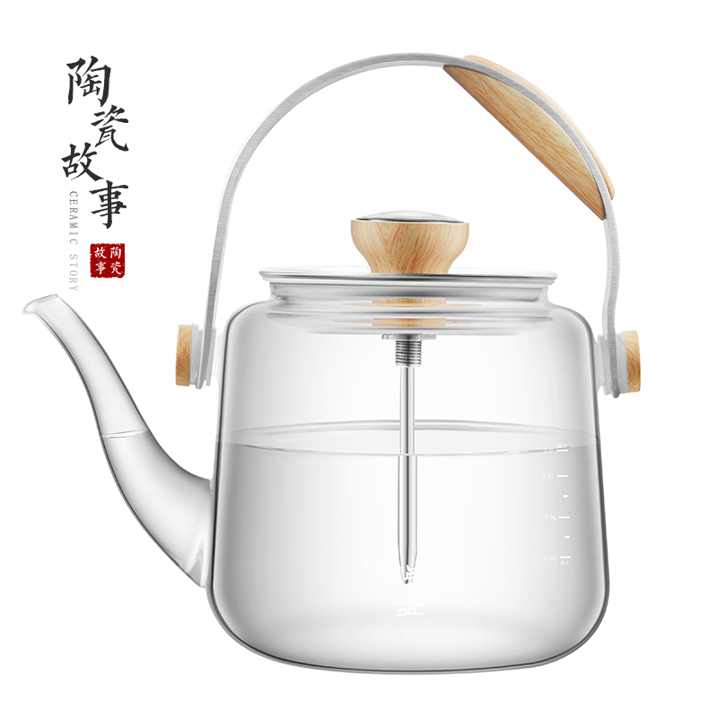 Make tea kettle for thickening heat resistant high temperature thermal glass teapot girder pot of electric TaoLu tea stove to boil tea