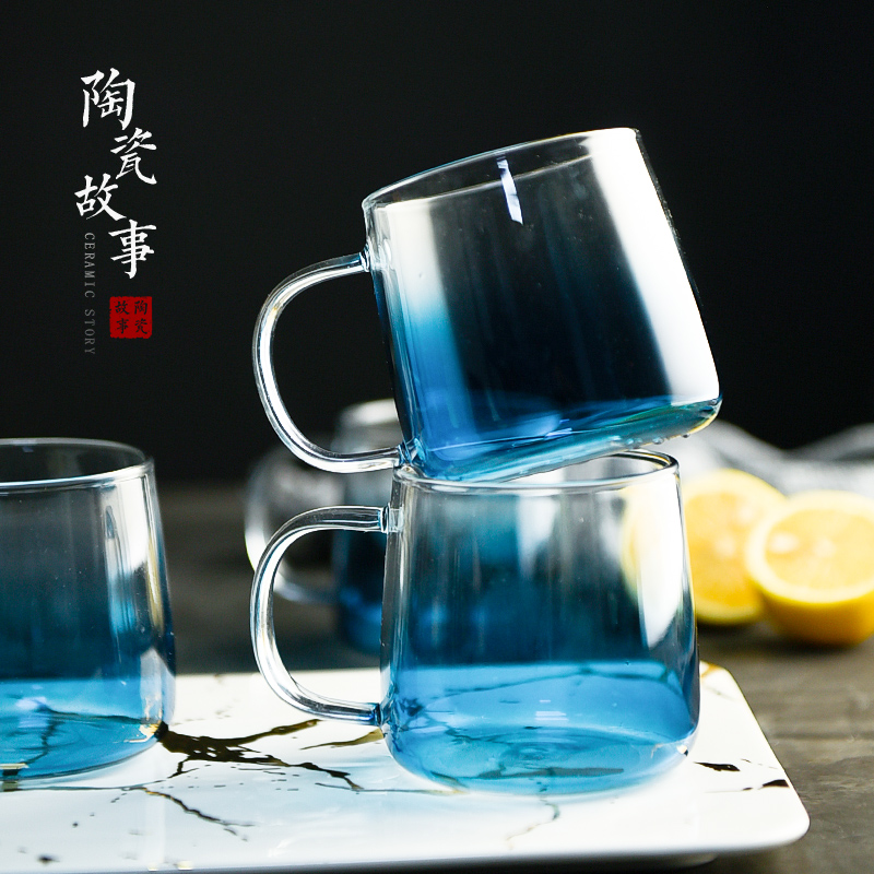 Ceramic story cold bottle glass high - temperature large - capacity cold boiled water kettle cup suit northern wind originality