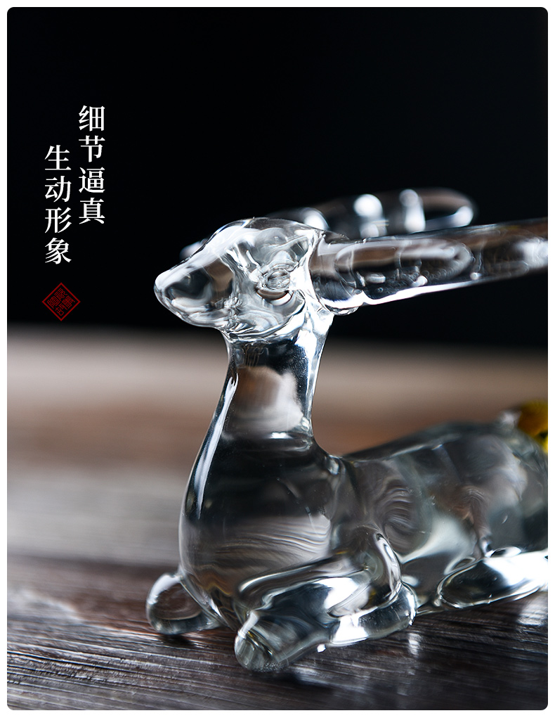Ceramic slip through creative story glass tea mercifully tea filter an artifact household water separation kung fu tea set accessories