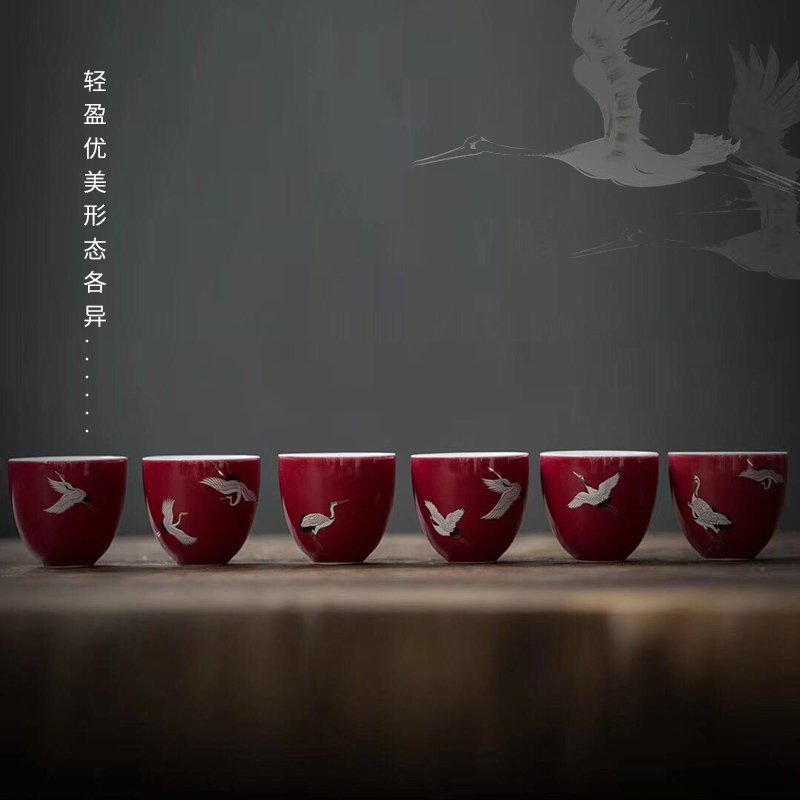 Story of kung fu tea set suit high - end gift box gift jingdezhen ceramic hand - made tureen cups sample tea cup