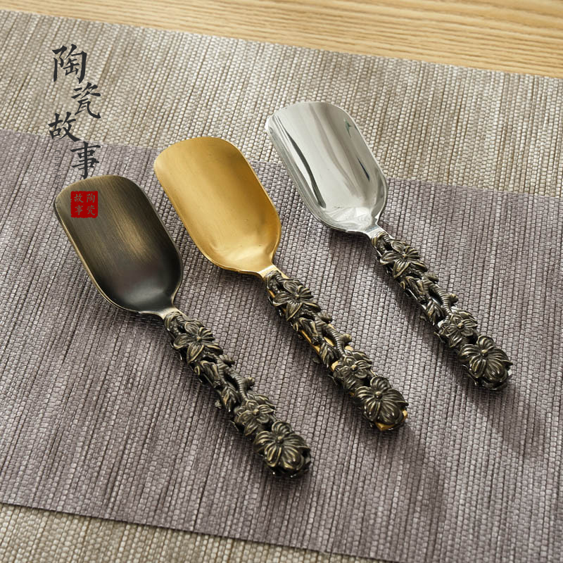 Ceramic story tea sets accessories 6 gentleman) filter pu - erh tea knife ChaZhen clip tea spoon